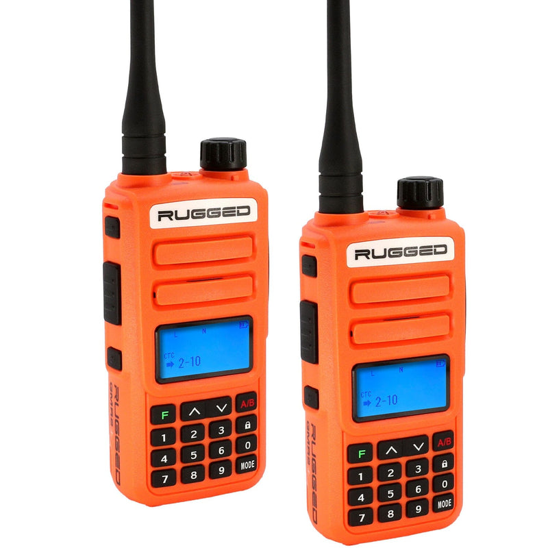 Load image into Gallery viewer, Rugged Radios 2 PACK - Rugged GMR2 PLUS GMRS and FRS Two Way Handheld Radios
