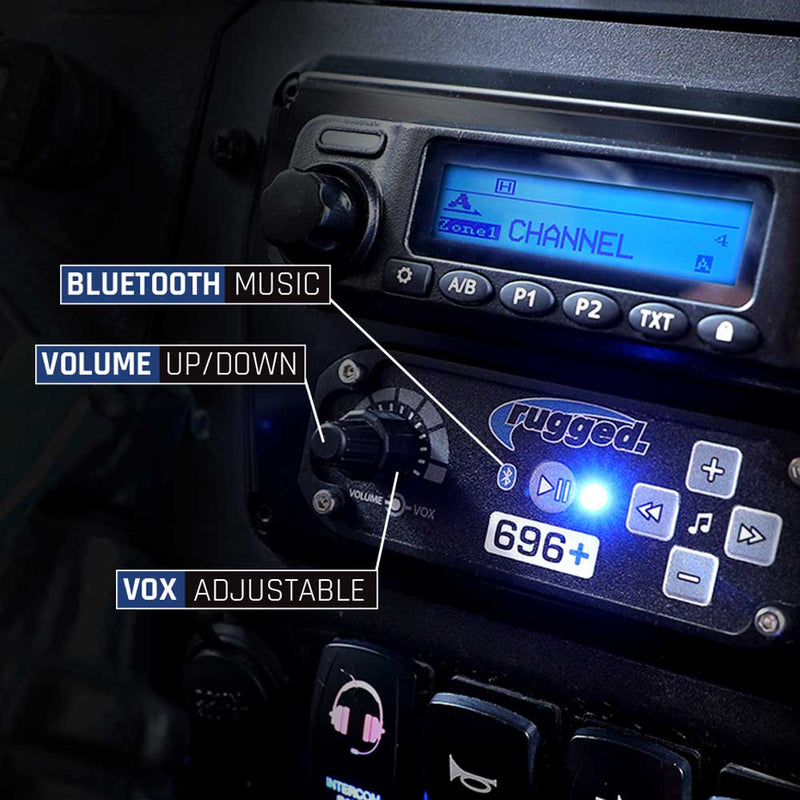 Load image into Gallery viewer, Rugged Radios 696 PLUS High Fidelity Bluetooth Intercom
