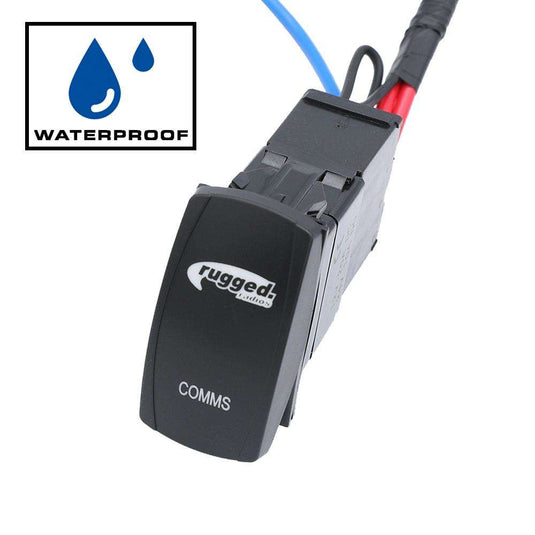 Rugged Radios Rocker Power Switch for Waterproof Mobile Radios and Rugged Intercoms