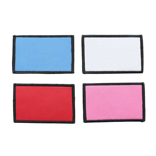 Rugged Radios Blank Morale Patch Kit: White, Blue, Red & Pink Patches