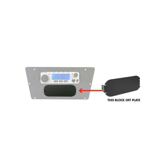 Rugged Radios Intercom Block Off Plate for Multi Mounts