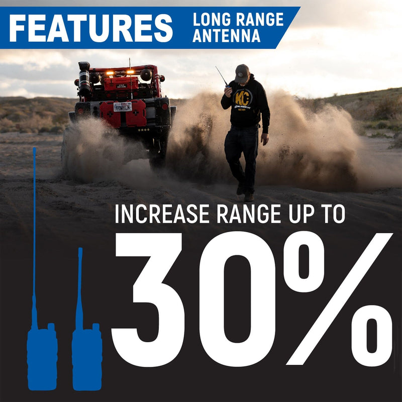 Load image into Gallery viewer, Rugged Radios BUNDLE - R1 Handheld Radio with Long Range Antenna and High Capacity Battery
