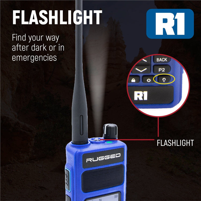 Load image into Gallery viewer, Rugged Radios Bundle - Rugged R1 Business Band Handheld Radio with Hand Mic

