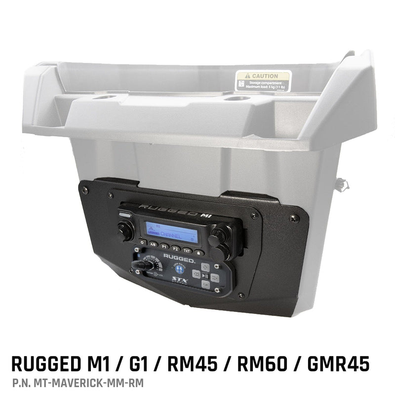 Load image into Gallery viewer, Rugged Radios Can-Am Commander and Maverick - Glove Box Multi-Mount Kit for Rugged UTV Radios and Intercoms
