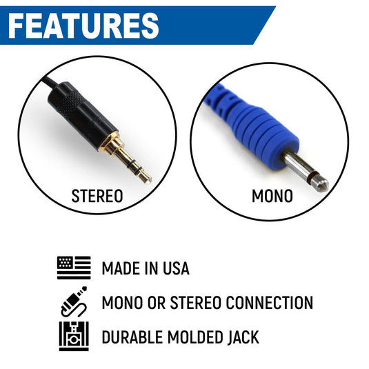 Rugged Radios Challenger Semi-Custom Molded Ear Bud Speakers with 1/8" Plug