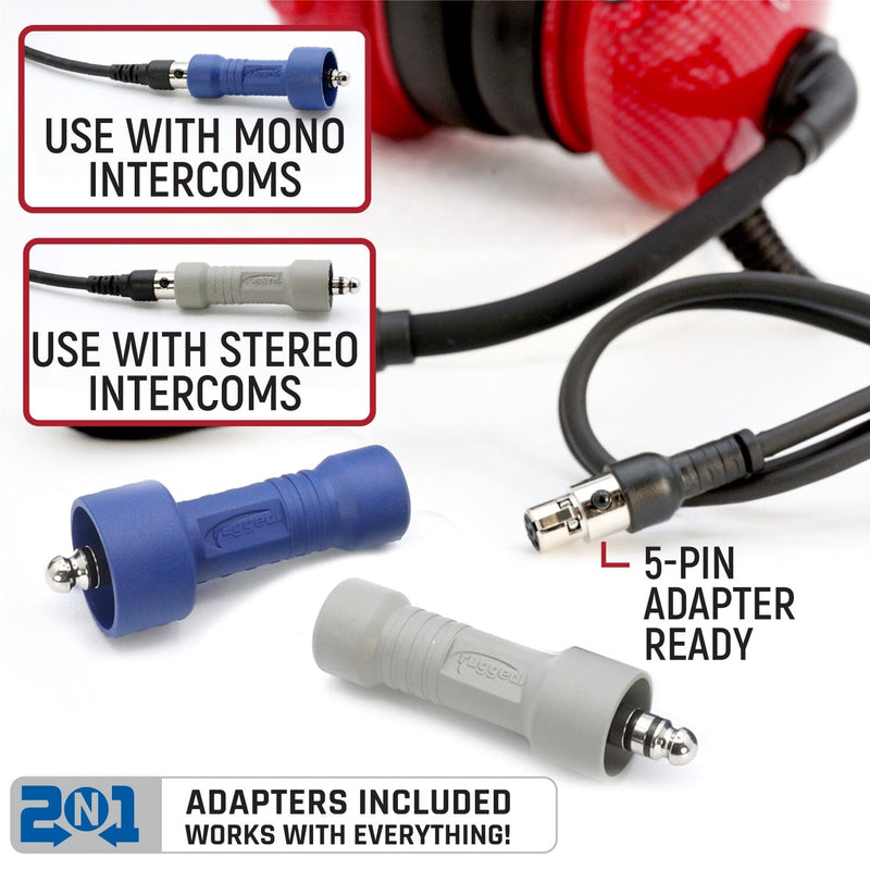 Load image into Gallery viewer, Rugged Radios Child Sized H22 Ultimate Over The Head (OTH) Headset for Intercoms
