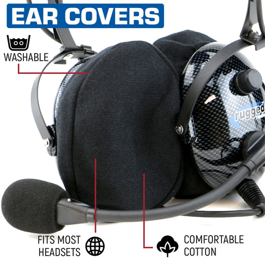 Rugged Radios Cloth Ear Covers for Headsets
