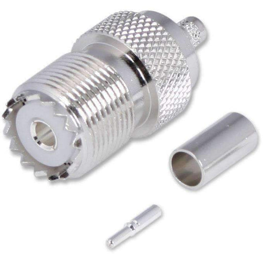 Rugged Radios Crimp On Female UHF Antenna Connector