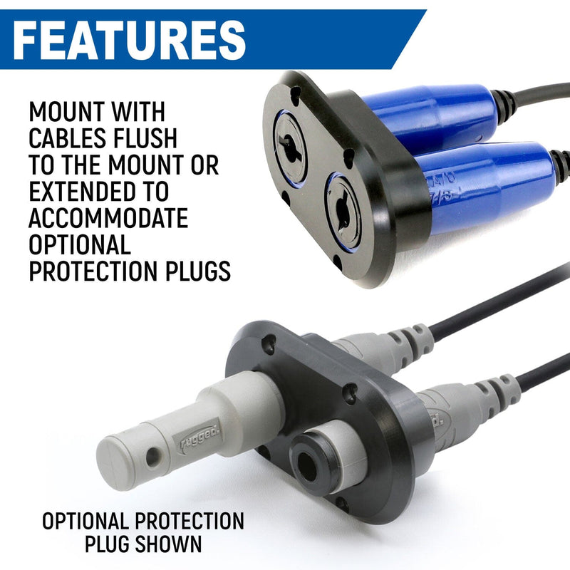 Load image into Gallery viewer, Rugged Radios Dual Headset / Helmet Jack Flush Mount
