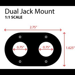 Load image into Gallery viewer, Rugged Radios Dual Headset / Helmet Jack Flush Mount
