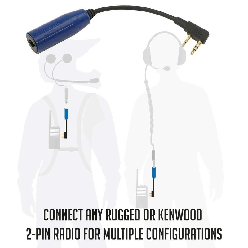 Load image into Gallery viewer, Rugged Radios ENDURO Moto Kit -  Includes Helmet Kit and Compact Harness Cable
