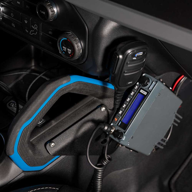 Load image into Gallery viewer, Rugged Radios Ford Bronco Mobile Radio Mount for Center Console Passenger Grab Handle
