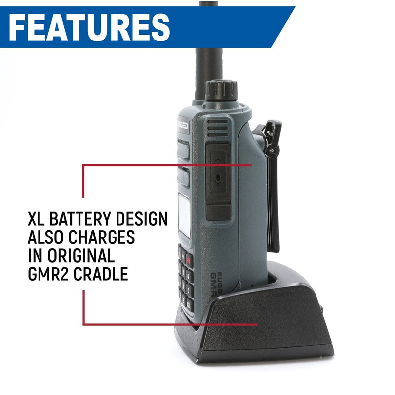 Load image into Gallery viewer, Rugged Radios GMR2 and GMR2 PLUS Handheld Long-Lasting XL Battery with USB Charging Port
