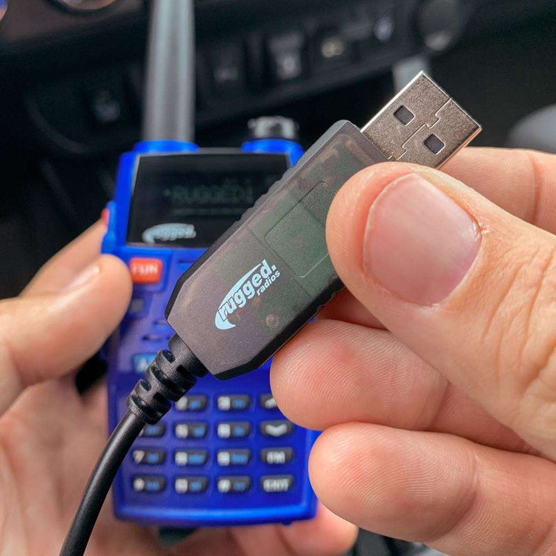 Load image into Gallery viewer, Rugged Radios GO FURTHER BUNDLE - for V3 and RH5R Handheld Radios - Long Range Antenna , XL Battery , and USB Charging Cable
