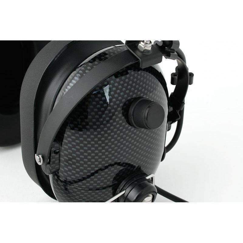 Load image into Gallery viewer, Rugged Radios H22 Over the Head (OTH) Headset for 2-Way Radios - Black Carbon Fiber
