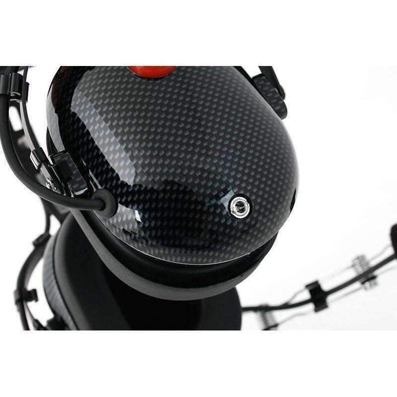 Load image into Gallery viewer, Rugged Radios H22 Over the Head (OTH) Headset for 2-Way Radios - Black Carbon Fiber
