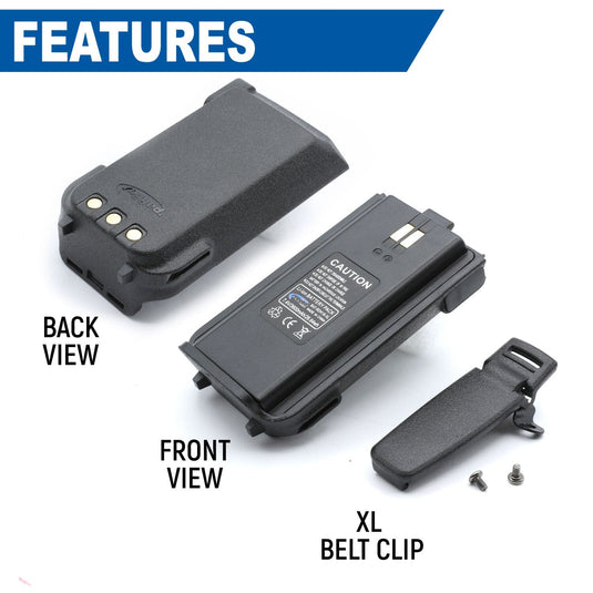 Rugged Radios High Capacity Battery for RDH-X / ABH7 Handheld Radio 3600mAh