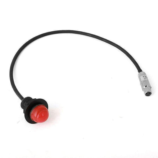 Rugged Radios Hole Mount Push to Talk Cable (PTT) with 12" Straight Cord for Intercoms