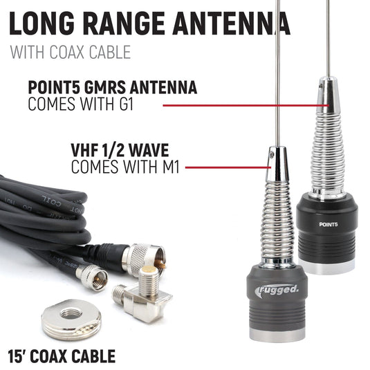 Rugged Radios Honda Talon Complete Communication Kit with Bluetooth Intercom and 2-Way Radio