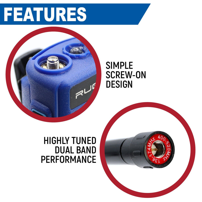 Load image into Gallery viewer, Rugged Radios Long Range Antenna for R1 / RDH-X / ABH7 Handheld Radio
