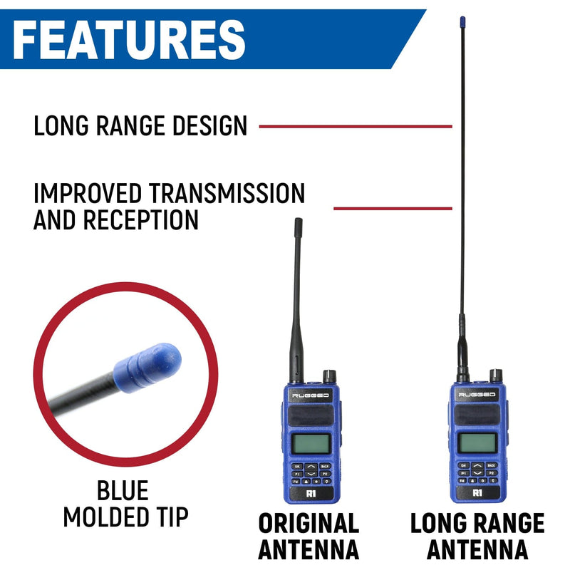 Load image into Gallery viewer, Rugged Radios Long Range Antenna for R1 / RDH-X / ABH7 Handheld Radio
