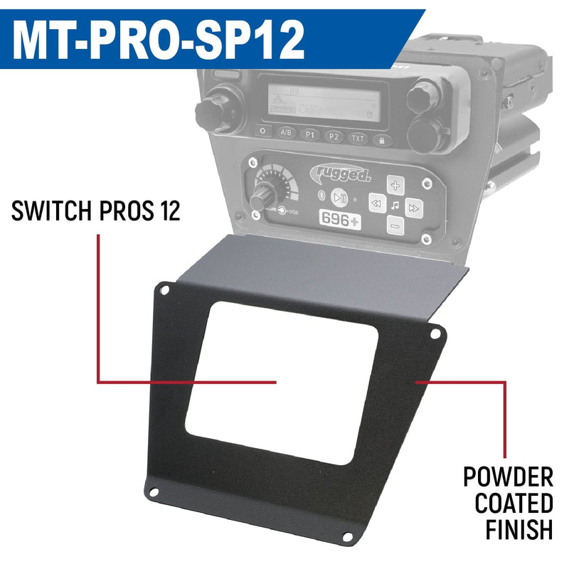 Load image into Gallery viewer, Rugged Radios Lower Accessory Panel for Polaris Polaris RZR PRO XP, RZR Turbo R, and RZR PRO R Dash Mount Radio and Intercom
