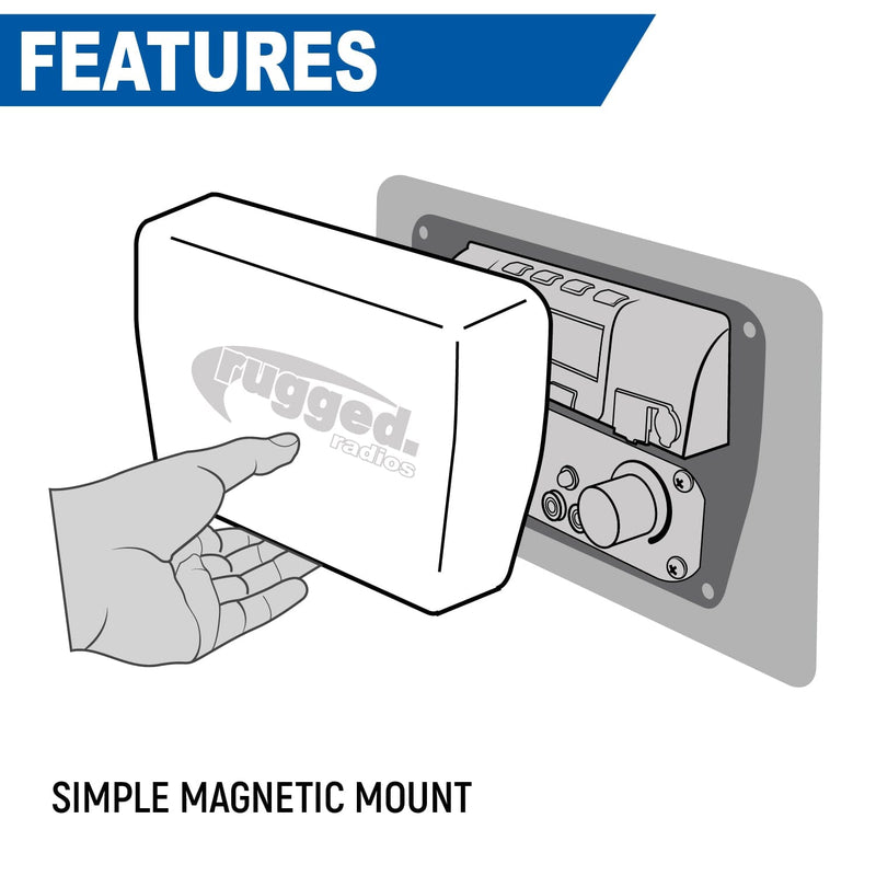Load image into Gallery viewer, Rugged Radios Magnetic Radio &amp; Intercom Cover for Rugged Radios Multi Mount Insert
