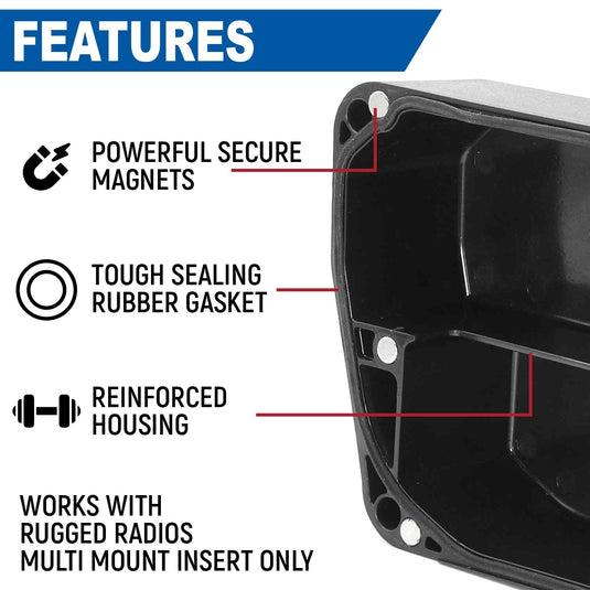 Rugged Radios Magnetic Radio & Intercom Cover for Rugged Radios Multi Mount Insert