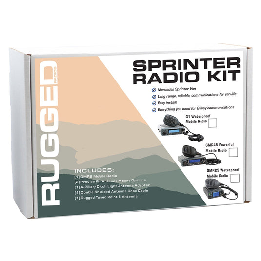 Rugged Radios Mercedes Sprinter Van Two-Way GMRS Mobile Radio Kit