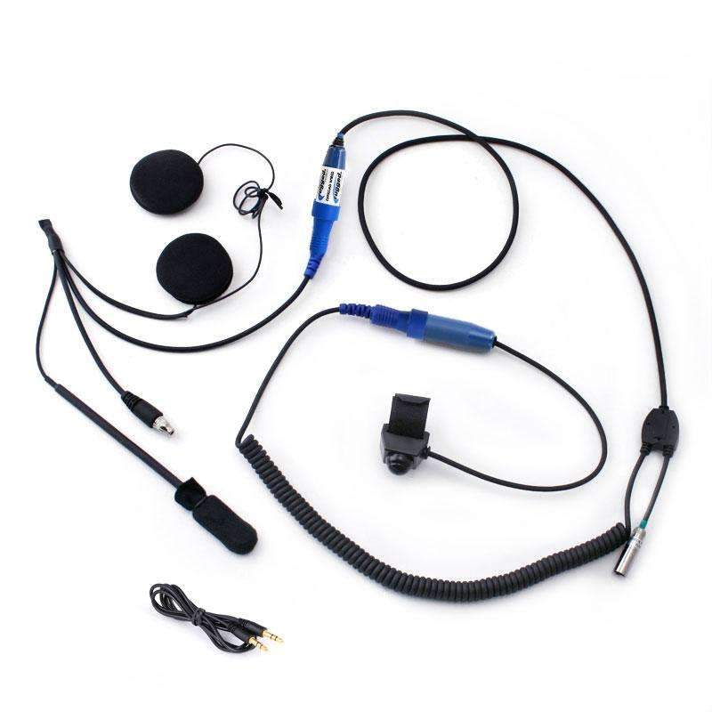 Load image into Gallery viewer, Rugged Radios RACE SERIES Complete Motorcycle Communication Kit with OFFROAD Cables
