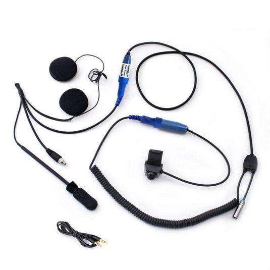 Rugged Radios RACE SERIES Complete Motorcycle Communication Kit with OFFROAD Cables