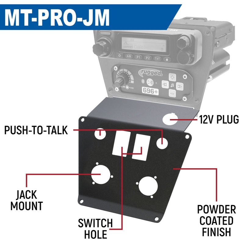 Load image into Gallery viewer, Rugged Radios Lower Accessory Panel for Polaris Polaris RZR PRO XP, RZR Turbo R, and RZR PRO R Dash Mount Radio and Intercom
