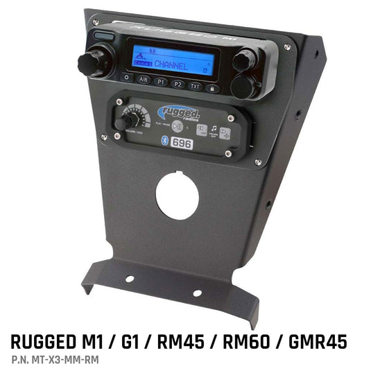 Rugged Radios Can-Am X3 Multi Mount Kit for Rugged UTV Intercoms and Radios