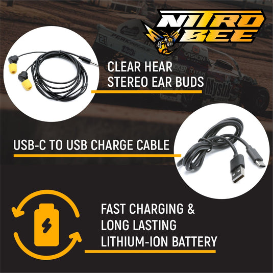 Rugged Radios Nitro Bee Xtreme UHF Race Receiver