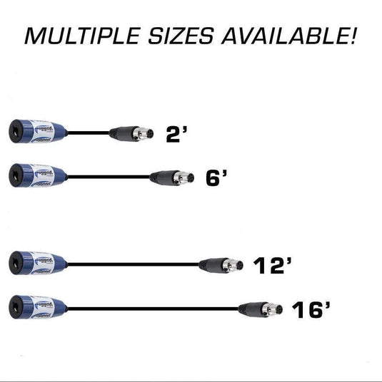 Rugged Radios OFFROAD Straight Cable to Intercom (Select Length)