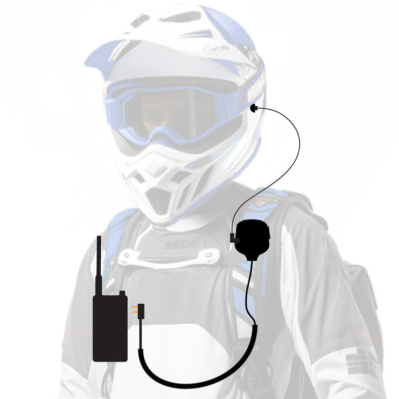 Load image into Gallery viewer, Rugged Radios PATROL Moto Kit - Ear Piece and Hand Mic
