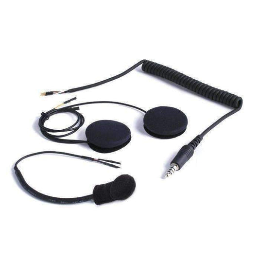 Rugged Radios Peltor Coil Cord Helmet Kit with Flex Boom Mic & Helmet Speakers