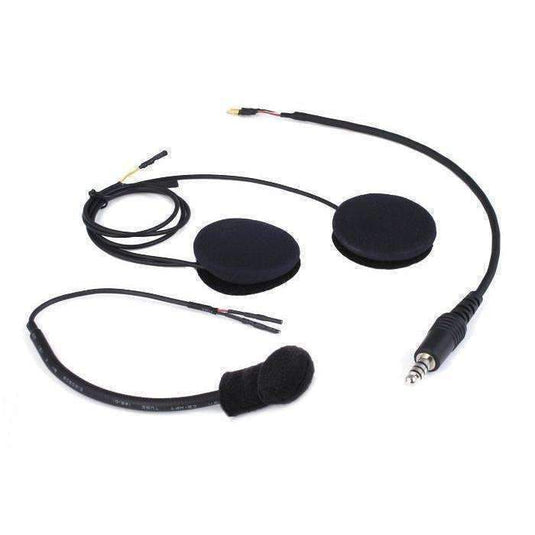 Rugged Radios Peltor Straight Cord Helmet Kit with Flex Boom Mic & Helmet Speakers