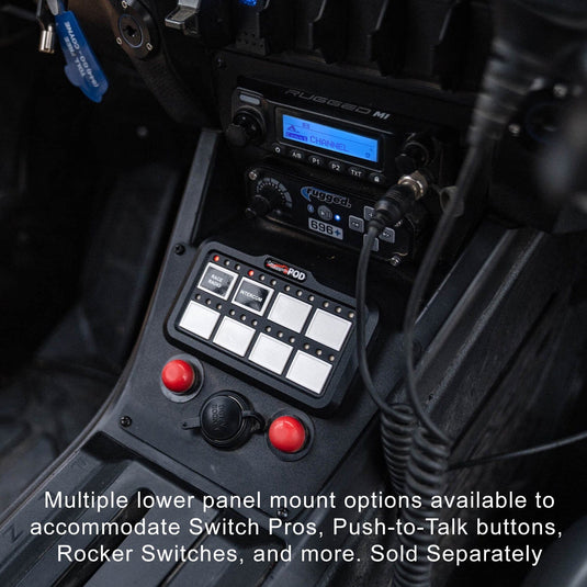 Rugged Radios Polaris RZR PRO XP - Turbo R - Pro R - Complete Communication Kit with Bluetooth Intercom and 2-Way Radio