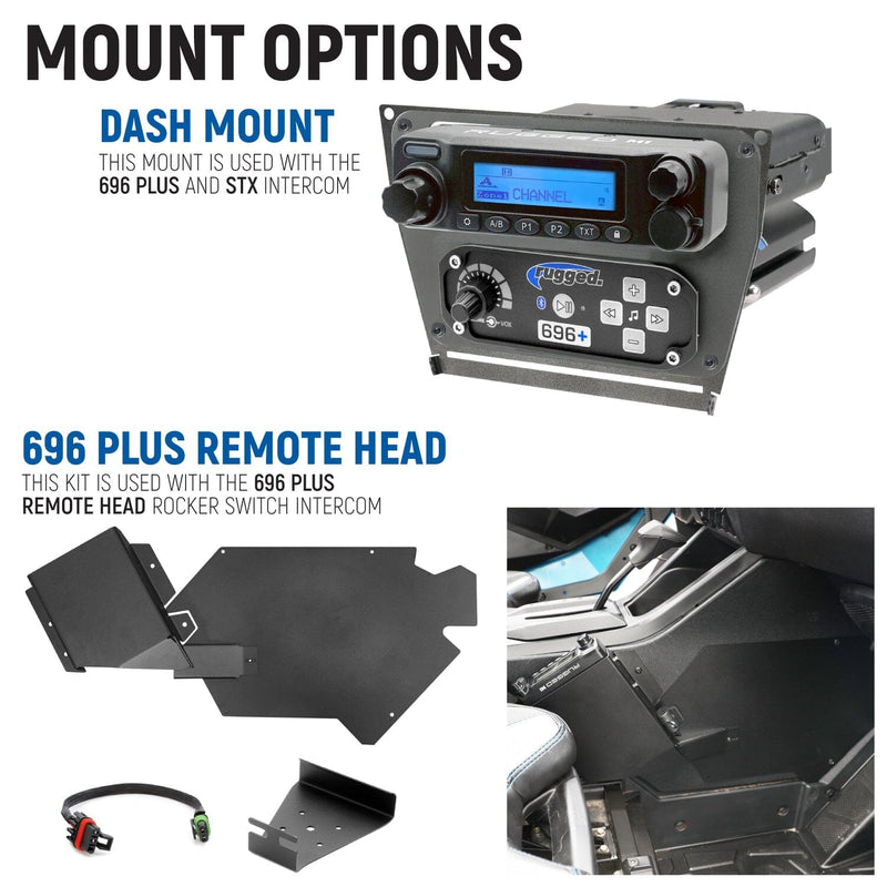 Load image into Gallery viewer, Rugged Radios Polaris RZR PRO XP - Turbo R - Pro R - Complete Communication Kit with Bluetooth Intercom and 2-Way Radio
