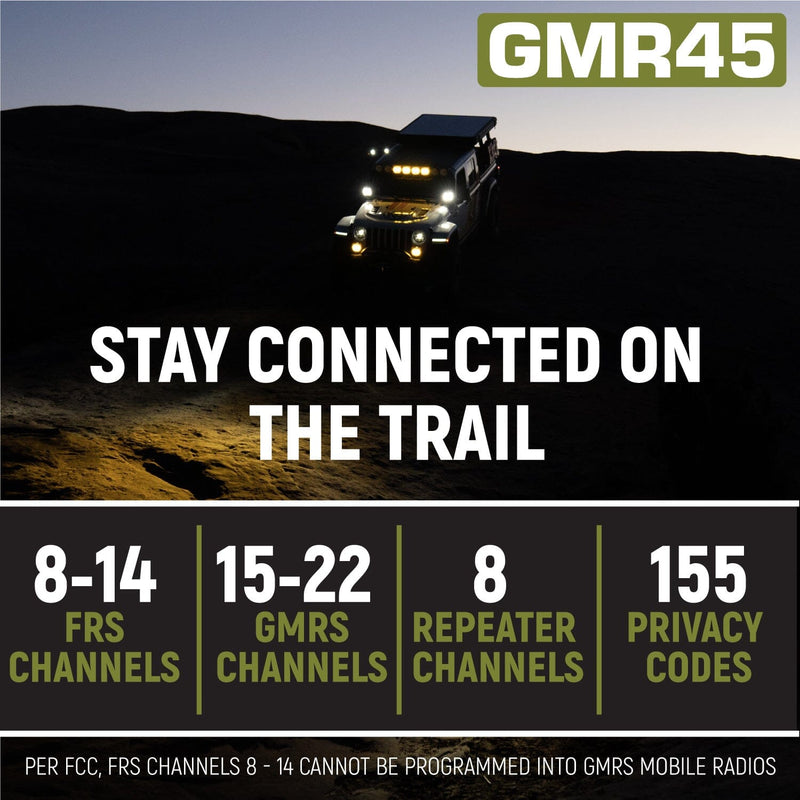 Load image into Gallery viewer, Rugged Radios Radio Kit - GMR45 High Power GMRS Band Mobile Radio with Antenna
