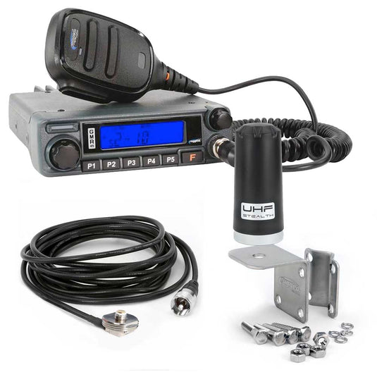Rugged Radios Radio Kit Lite - GMR45 GMRS Band Mobile Radio with Stealth Antenna