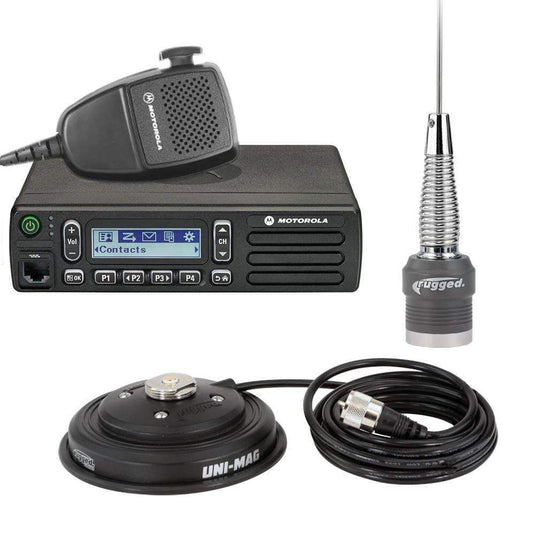 Rugged Radios Radio Kit - Motorola CM300D Digital Business Band Mobile Radio with Antenna