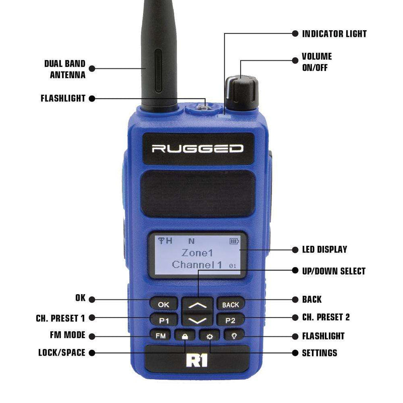 Load image into Gallery viewer, Rugged Radios Radio Kit - R1 Business Band Digital Analog Handheld
