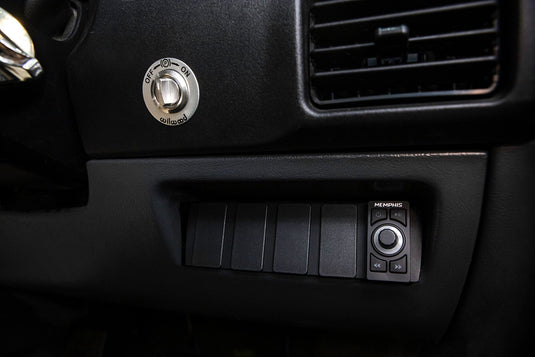 Rugged Radios Rocker Switch Panel for OBS Ford Bronco, F150, and F250 Lower Dash