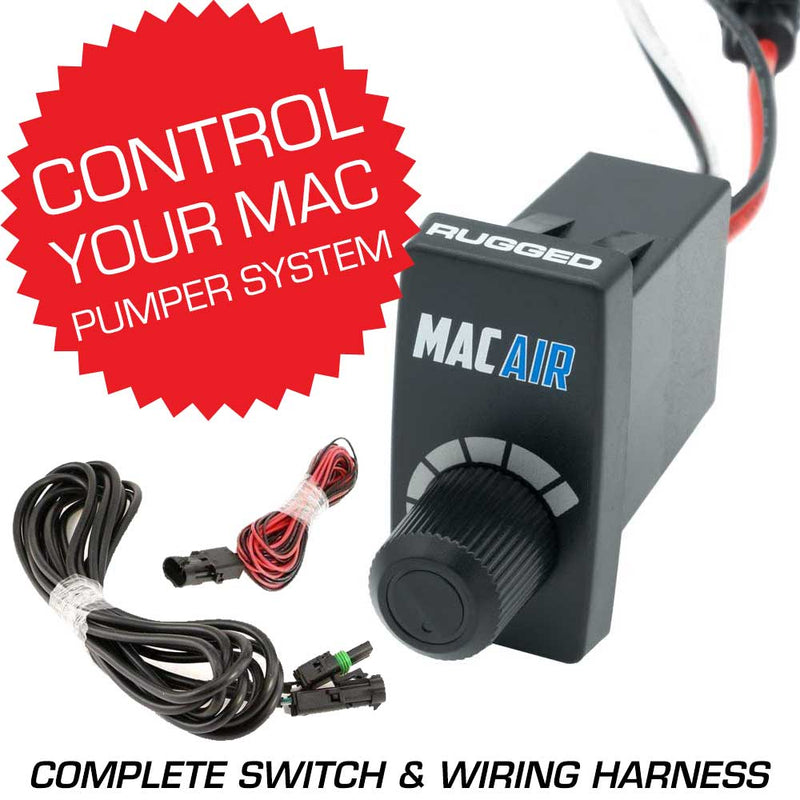 Load image into Gallery viewer, Rugged Radios Rocker Switch Variable Speed Controller (VSC) for MAC Helmet Air Pumper - Complete Switch &amp; Wiring Harness
