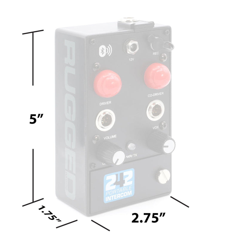 Load image into Gallery viewer, Rugged Radios RRP242 2 Person Portable Intercom with Bluetooth
