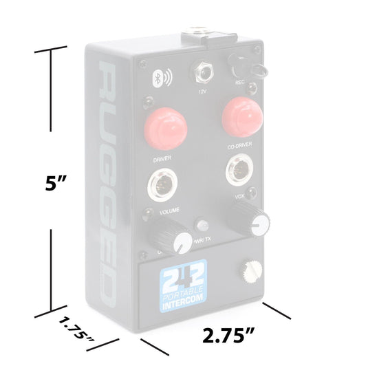 Rugged Radios RRP242 2 Person Portable Intercom with Bluetooth