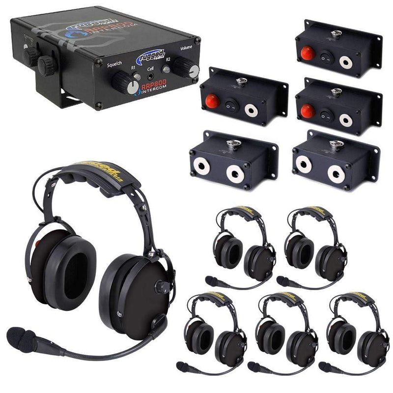 Load image into Gallery viewer, Rugged Radios Fire Safety Industrial Dual Radio Intercom 6 Place with Pump Panel Kit with RRP800
