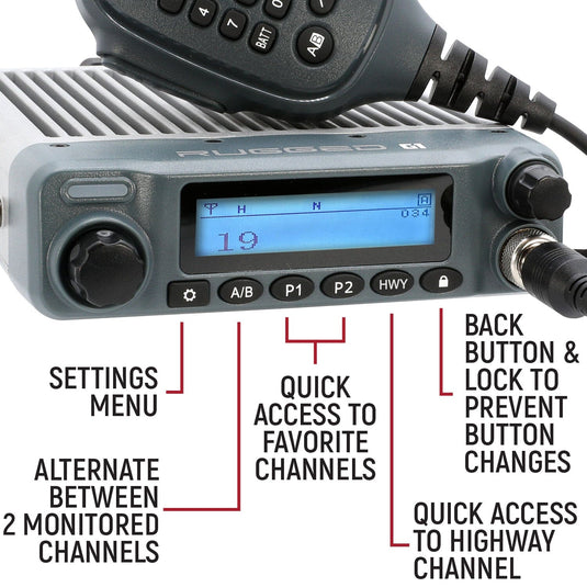 Rugged Radios Rugged G1 ADVENTURE SERIES Waterproof GMRS Mobile Radio